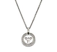 Kette mit Anhänger CELESTA "Silber 925 rhodiniert 36/40cm lang mit Engel-Motiv", silber (silbergrau), Halsketten, Damen, 36cm, Silber 925 (Sterlingsilber), L: 36 B: 13mm, glänzend, B:13mm (702098-0) s