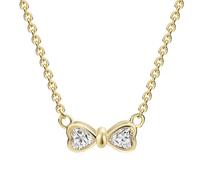 Celesta Collier 375 Gelbgold Zirkonia 375/- Gold weiß 42cm Damen