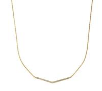Celesta Collier 375/- Gold Zirkonia weiß 42+3cm Damen