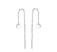 Paar Ohrhänger CELESTA "925-Sterling Silber rhodiniert", weiß, Ohrringe, Damen, one-size, Silber 925 (Sterlingsilber) (73753726-0) weiß