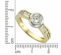 Celesta Gold Ring 375/- Gold gelb 058 (18,5) Zirkonia weiß 371370421-2