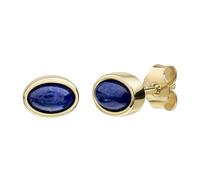 Celesta Gold Damen Ohrstecker 375 Gelbgold Lapis 375/- Gold 0,6cm Glänzend Lapislazuli gelb 428320005-2