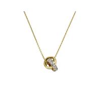 Celesta Gold Halskette 375/- Gelbgold 2farbig mit Zirkonia Einheitsgröße