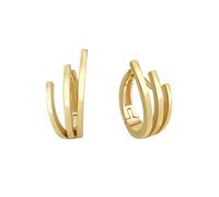 Celesta Klappcreolen 925 Sterling Silber vergoldet 925/- ohne gelb Damen