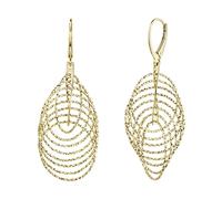 Celesta Ohrhänger 925 Sterling Silber vergoldet 925/- Zirkonia gelb Damen