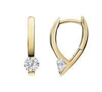 Paar Creolen CELESTA, gelb, Ohrringe, Damen, one-size, Gold (31726509-0) gelb