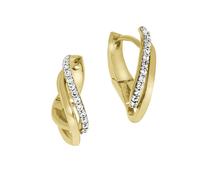 Celesta Ohrring 375/- Gold Zirkonia weiß gelb vergoldet Damen