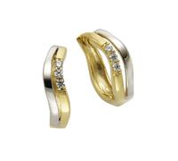 Celesta Ohrring 375/- Gold Zirkonia weiß mehrfarbig Damen