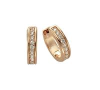 Celesta Ohrring 925/- Sterling Silber Zirkonia weiß Rosé vergoldet Damen