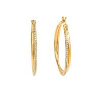 Celesta Ohrringe 925/- Sterling Silber Zirkonia weiß gelb vergoldet Damen