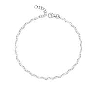Celesta Silber Damen Armband 925 Silber rhodiniert 925/- Sterling Silber 17cm Glänzend Zirkonia weiß 064260120-19