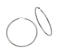 Celesta Silber Creolen 925/- Sterling Silber 5,0cm weiß 299210055R