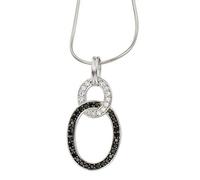 Celesta Silber Damen Halskette 925/- Sterling Silber 42 + 5 cm Glänzend Zirkonia weiß 500244128L