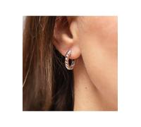Celesta Klappcreolen 925/- Sterling Silber ohne weiß Damen