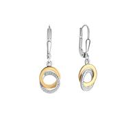Celesta Silber Ohrring 925/- Sterling Silber Zirkonia Weiß 1,8Cm Bicolor