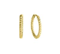 Paar Creolen CELESTA "925 Silber vergoldet 16mm" Ohrringe Gr. ONE-SIZE, Silber 925 (Sterlingsilber), gelb Damen Creolen (65471359-0)