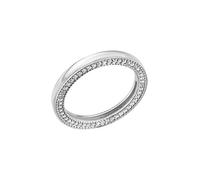 Fingerring CELESTA "925 Silber mit schwarzen Zirkoniasteinen" Fingerringe Gr. 058 (18,5), Silber 925 (Sterlingsilber), silberfarben (silbergrau, schwarz) Damen Fingerringe (10520750-18,5)
