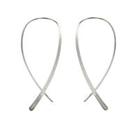 Paar Ohrhänger CELESTA "Silber 925 rhodiniert glanz matt", weiß, Ohrringe, Damen, one-size, Silber 925 (Sterlingsilber) (878227-0) weiß