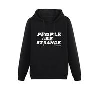 CELEUS The Doors People Are Strange Long Sleeve Mens Hoody with Pocket Sweatershirt, Hoodie Size XL