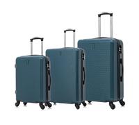 CELIMS - Hartschalen-Kofferset 3-teilig | Handgepäck + Mittlerer + Großer | 55cm + 65cm + 75cm | Kofferset 3-teilig | Grün