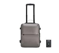 CELIMS - Kabinenkoffer 40 x 30 x 20 cm Ryanair, Transavia, Volotea, Easyjet und + | mit Trolley, unter Vakuum AirPlus by Vorhängeschloss TSA | Kabinengepäck | Flugzeugtasche Laptop, grau, Trolley