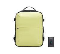 CELIMS - Kabinenkoffer 40 x 30 x 20 cm Ryanair, Transavia, Volotea, Easyjet und + | mit Trolley, unter Vakuum AirPlus by Vorhängeschloss TSA | Kabinengepäck | Flugzeugtasche Laptop, gelb, Classique