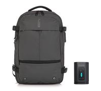 CELIMS - Vakuum-Reiserucksack | Format Kabinenkoffer 55 x 35 x 25 & 55 x 40 x 20 cm | wasserdicht | Reisetasche Laptop 17 Zoll | TSA-Schloss | Rollen und Trolley/Gepäckwaage/Pumpe, grau, 49 × 32 ×