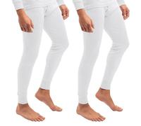 Celodoro 2er Pack Herren Ski- und Thermounterhose Light - Weiß 3XL