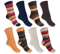 Celodoro 8 Paar bunte Damen Ringelsocken - Ringel Socken aus Baumwolle, gestreifte Damensocken