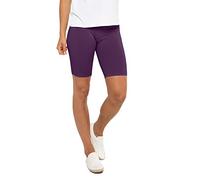 Celodoro Damen Kurzleggings (1 Stück) Stretch-Jersey Radlerhose aus Baumwolle - Lila XL