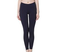 Celodoro Damen Leggings, stretchige Jersey Hose aus Baumwolle - Dunkelblau XL