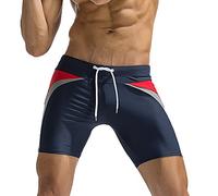 Celucke Badehose Männer Lange Badeshorts Herren Schwimmhose Schwimmshorts Boxer Badepants Sommer Shorts Mit Kordelzug, Fest sitzend | Schnelltrocknend | Jammer | Chlorresistent