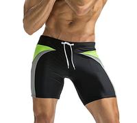 Celucke Badehose Männer Lange Badeshorts Herren Schwimmhose Schwimmshorts Boxer Badepants Sommer Shorts Mit Kordelzug, Fest sitzend | Schnelltrocknend | Jammer | Chlorresistent
