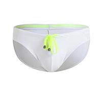 Celucke Badeslip Herren Männer Slips Stretch Badestring String Tanga Enge Badehose Kordelzug Schwimmhose Kurze Badeshorts Badepants Bademode Schnelltrocknend Schwimmshorts Sommer Shorts