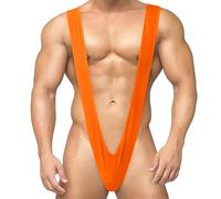 Celucke Body-Tanga für Herren Mankini Borat Badehose Lustige Badeanzug Tankini Badeshorts Schnur Tanga Unterwäsche V-Förmiger Party-Kostüm Bikini für Männer Halloween Kostüm Retro Sexy