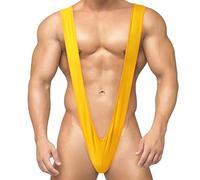 Celucke Body-Tanga für Herren Mankini Borat Badehose Lustige Badeanzug Tankini Badeshorts Schnur Tanga Unterwäsche V-Förmiger Party-Kostüm Bikini für Männer Halloween Kostüm Retro Sexy