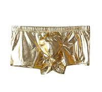 Celucke Boxer-Badehose Badeshorts Herren Lackleder Schwimmhose Männer Bademode Lackleder mit Kordelzug, Kurze Schnelltrocknend Badepants Boxerbadehose Sommer Shorts