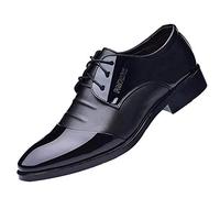 Celucke Derby Schuhe Herren Anzugschuhe Oxfords, Feine Lederschuhe Herrenschuhe Full Brogue Business Schnürhalbschuhe