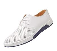 Celucke Herren Anzugschuhe Oxford, Lederschuhe Derby Schuhe Business Casual Budapester Schnürschuhe Schwarz Navy Braun EU40-48