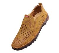 Celucke Herren Bequemschuhe Männer Schnürschuhe Sommer Slipper Businessschuhe Lose Einlage Atmungsaktive Bequeme Schuhe Herrenschuhe