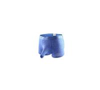 Celucke Herren Boxershorts EIS Seide Einfarbig Transparent, Männer Unterwäsche Slip Atmen Shorts Unterhose Bequem Briefs