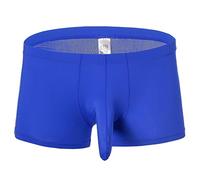 Celucke Herren Boxershorts EIS Seide Einfarbig Transparent, Männer Unterwäsche Slip Atmen Shorts Unterhose Bequem Briefs