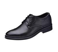 Celucke Herren Derby Schnürhalbschuhe Anzugschuhe Oxford Schuhe, Business Lederschuhe Smoking Lackleder Hochzeit Derby Leder Brogue