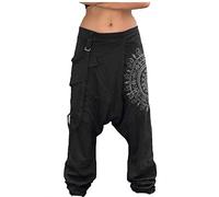 Celucke Herren Haremshose Mode,Männer Aladinhose Pluderhose Yoga Goa Hosen Sarouel Baggy Freizeithose