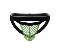 Celucke Herren Slips Mesh Breifs Sexy Jockstrap Männer Unterhosen Niedrige Taille Unterwäsche Fischnetz Minislip Leicht Bequeme Weiche Tanga Thong Stretch Underwear Herrenunterwäsche