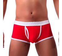 Celucke Herren Unterwäsche, Männer Solide Atmen Unterhosen Niedrigtaille Weich kleine Dreieckshose