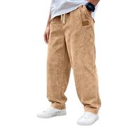 Celucke Japanische Jogginghose Herren Cord Kiracuco Cordhose Baggy Lang Japanischer Cord Jogger Freizeithose Geradem Bein Vintage Stoffhose Haremshose