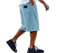 Celucke Kiracuco Japanische Hosen Cord Kurze Hosen Sommer Shorts Baggy Elastischer Bund mit Kordelzug Taschen Jogger Sweatpants Frühling Sommer und Herbst Kurze Cordhose