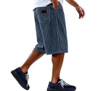 Celucke Kiracuco Japanische Hosen Cord Kurze Hosen Sommer Shorts Baggy Elastischer Bund mit Kordelzug Taschen Jogger Sweatpants Frühling Sommer und Herbst Kurze Cordhose