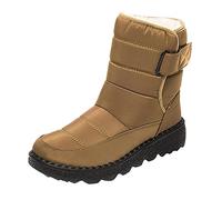 Celucke Schneestiefel Damen Winterstiefel Gefüttert Wasserdicht Warm Ankle Boots mit Fleece Winter Stiefeletten Kurzschaft Winterboots Winterschuhe Baumwollschuhe Stiefel
